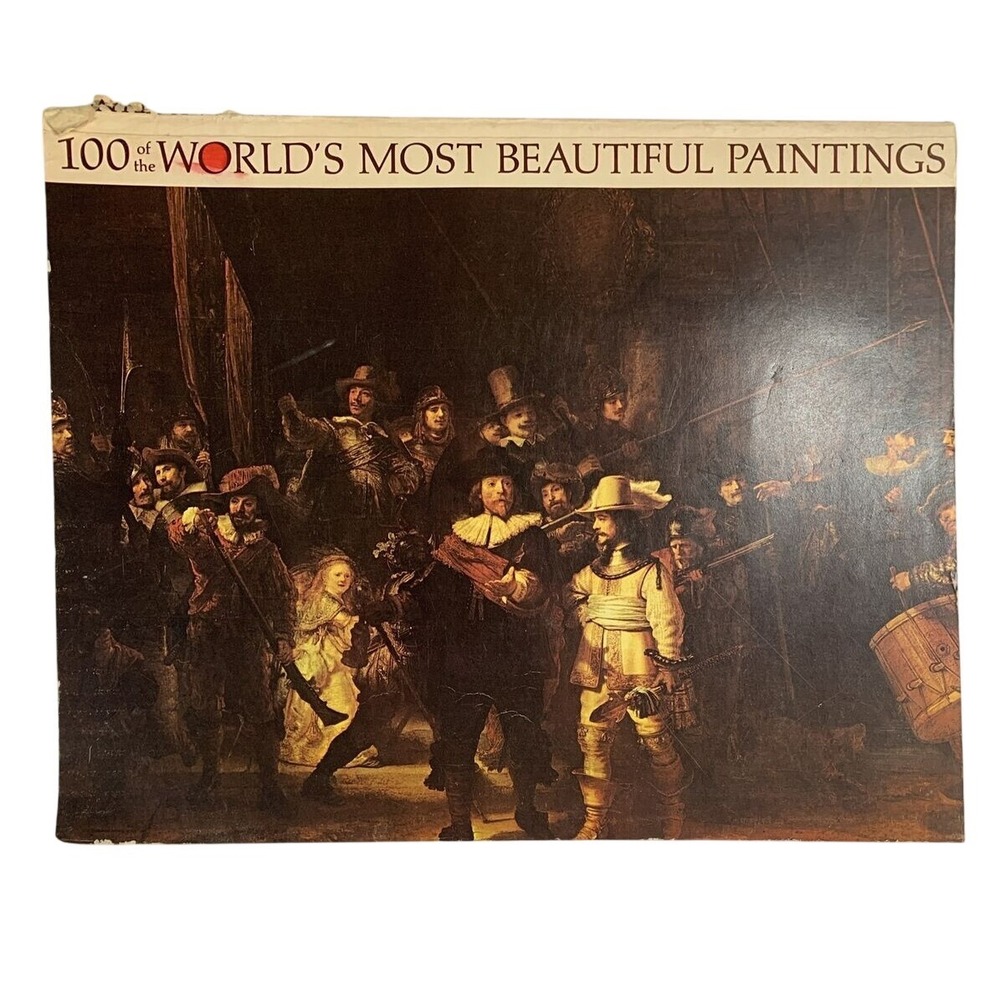 "100 of the World's Most Beautiful Paintings" Art History Masterpiece Book 1966